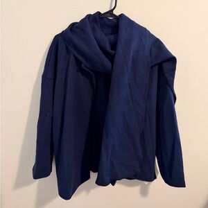 NWT OGL Oversized Scarf Jacket in Dark Blue